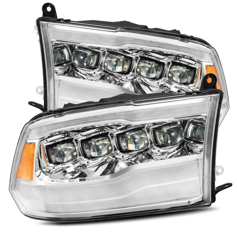 AlphaRex 880591 09-18 Dodge Ram 1500 HD NOVA LED Projector Headlights Plank Style Design Chrome w/DRL