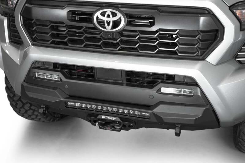 Addictive Desert Designs for 2024 Toyota Tacoma Stealth Center Mount Winch Front Bumper