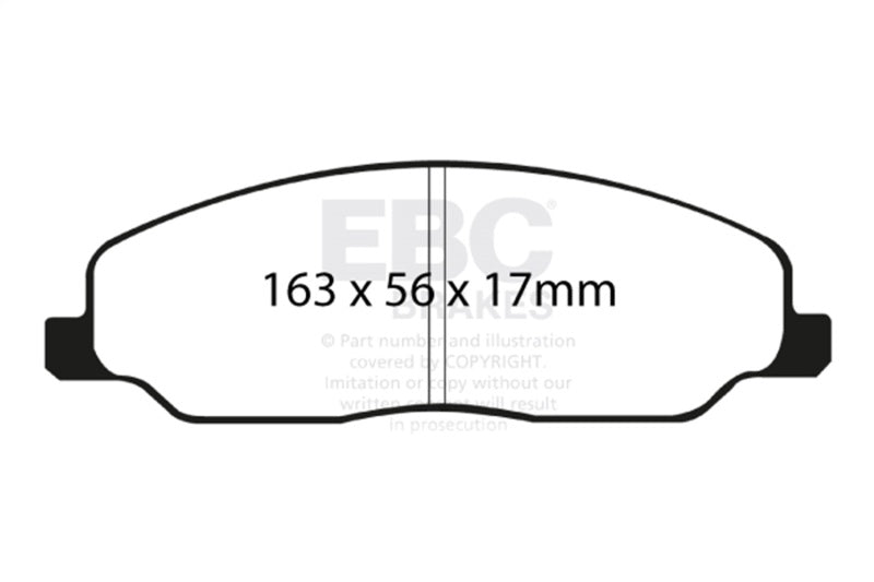 EBC 05-10 Ford Mustang 4.0 Bluestuff Front Brake Pads DP51740NDX