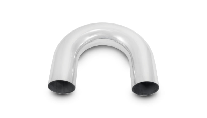 Vibrant 2.5in O.D. Universal Aluminum Tubing (180 degree Bend) - Polished
