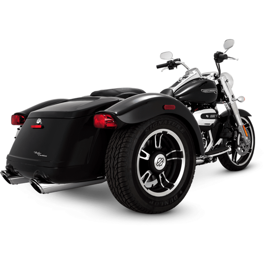 Vance & Hines 16796 Twin Slash Slip-Ons Chrome for 2017-2025 Harley-Davidson Touring/Trike