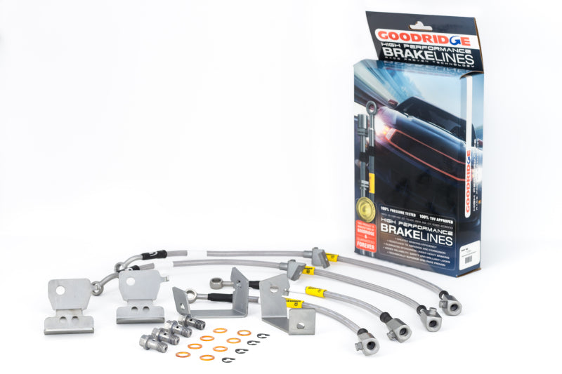 Goodridge 05-14 Ford Mustang (w/ABS) Stainless Steel Brake Line Kit 12364