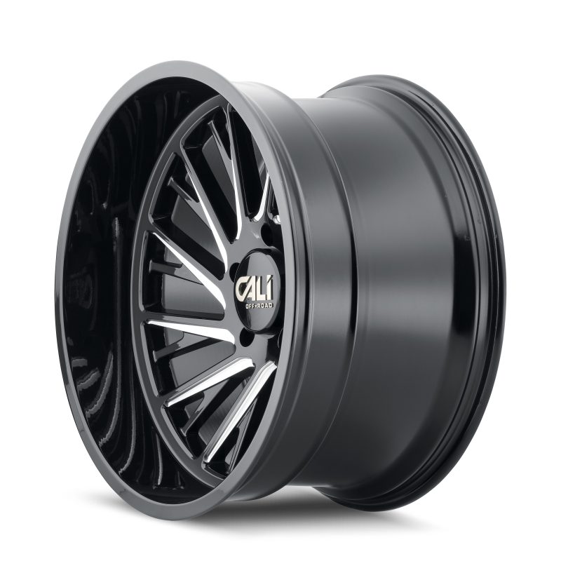 Cali Off-Road Purge 9114 20x10 6x139.7 -25mm Gloss Black Milled Wheel 9114-2183BM