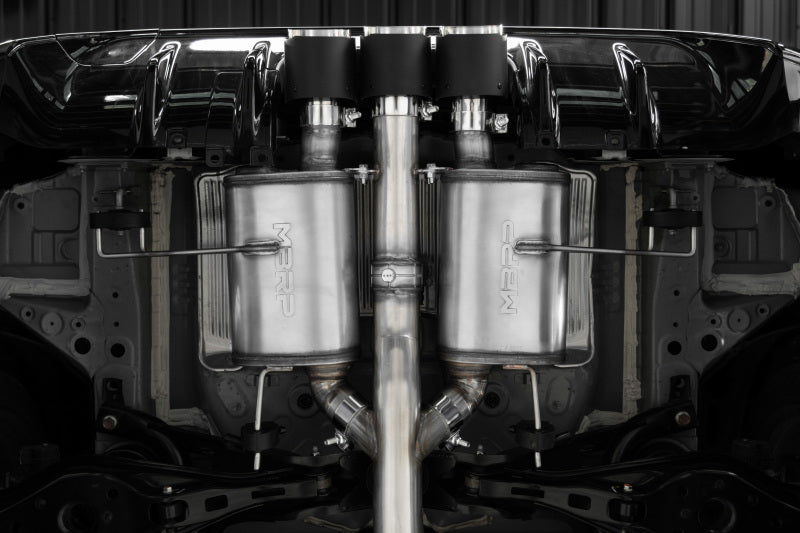 MBRP Civic Type R 3in Cat-Back Exhaust Triple Center Outlet with Carbon