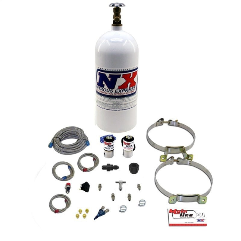 Nitrous Express Mainline EFI Single Nozzle Nitrous Kit w/10lb Bottle ML2000