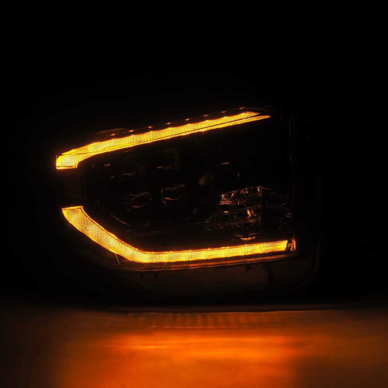 AlphaRex 880832 14-21 Toyota Tundra NOVA-Series LED Projector Headlights Alpha-Black w/Activation Light & Sequential Signal + DRL