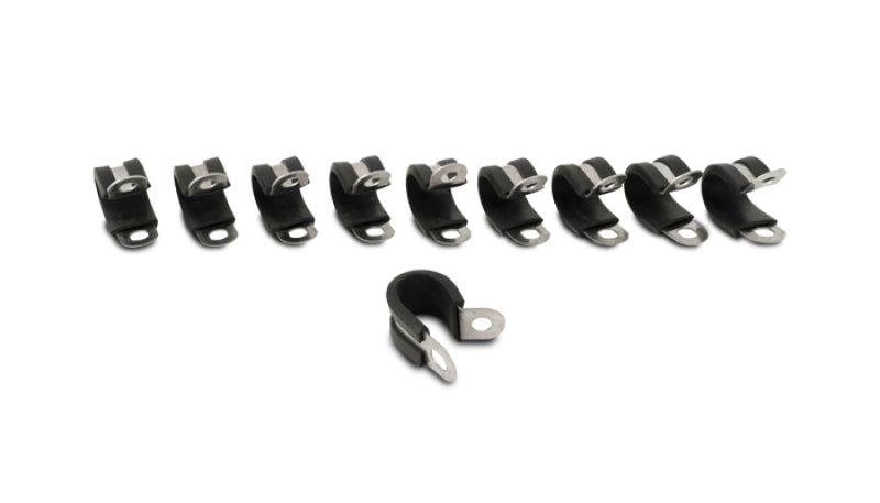 Vibrant Cushion Clamps for 3/8in (6AN) Hose - Pack of 10