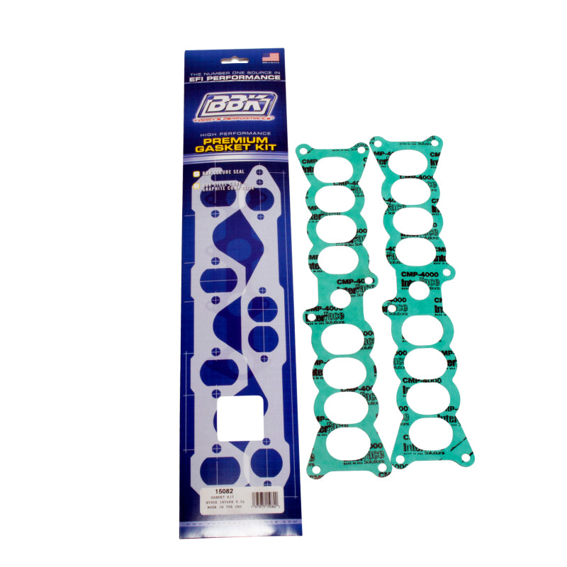 BBK Performance 15082 Upper to Lower EFI Intake Manifold Gasket Set for 1986-1995 Ford Mustang (5.0L) with Factory Ford Intake