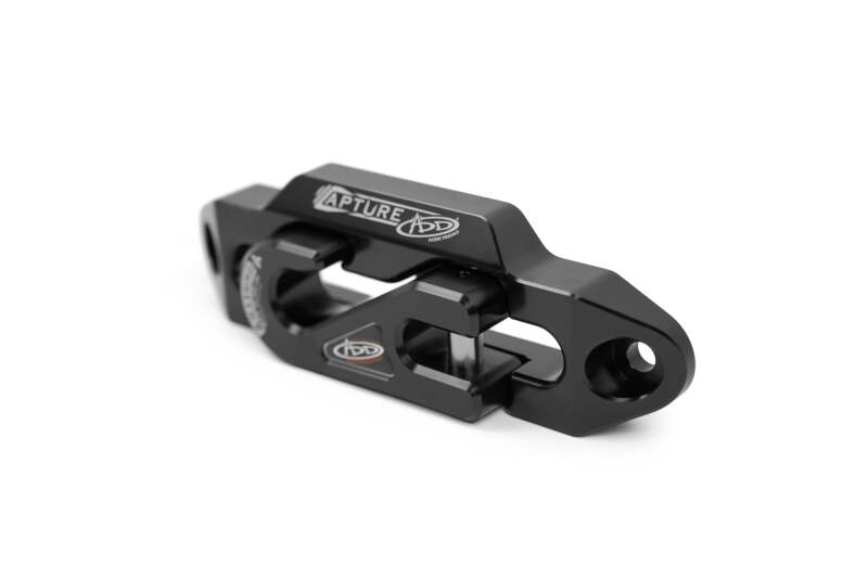 Addictive Desert Designs 1-5/16in Winch Fairlead Plate w/ Recessed Round End Hook - Black