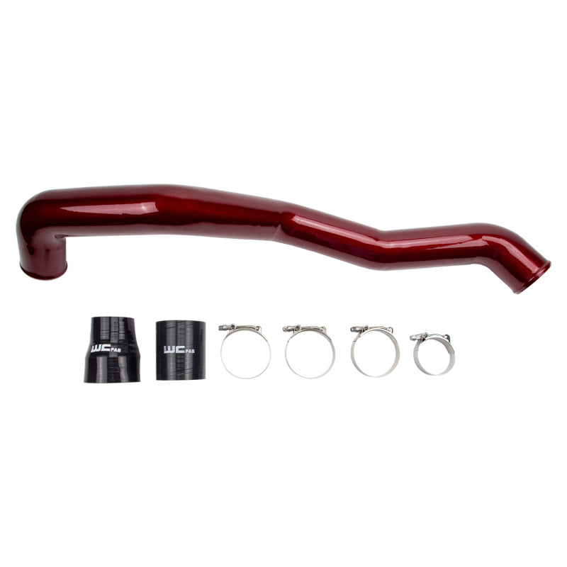 Wehrli Custom Fabrication WCF100353-GB Driver Side 3in Intercooler Pipe Gloss Black for 2011-2016 Chevrolet Silverado / GMC Sierra 2500 HD / 3500 HD LML Duramax