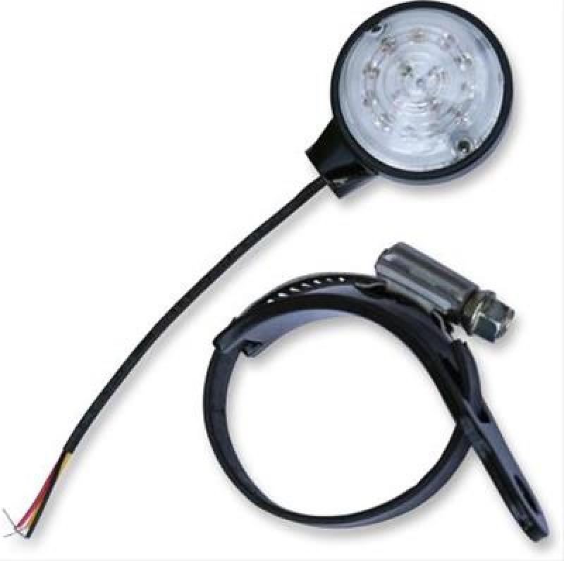 Burly Brand B13-2504B LED Turn Signals Fork Mount Universal Black/Amber