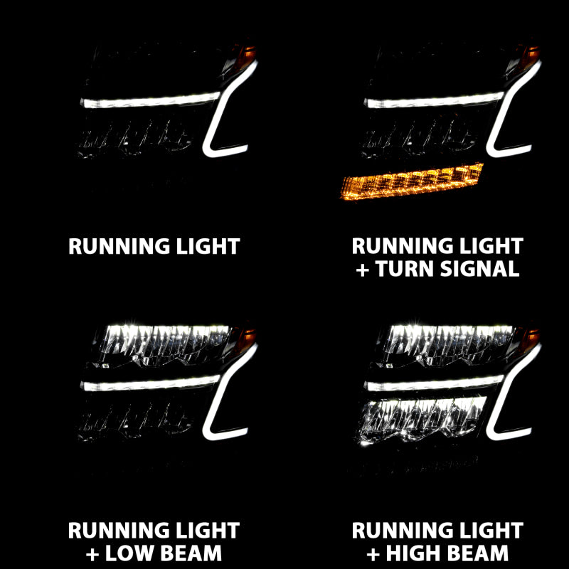 ANZO 2015-2020 Chevrolet Suburban LED Projector Headlights