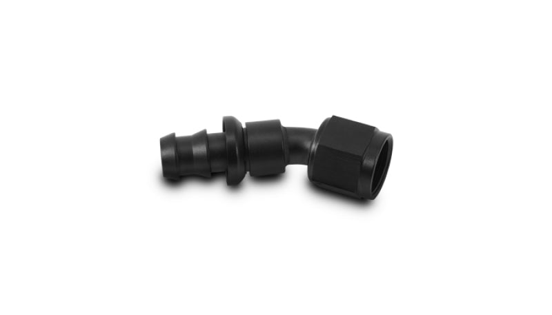Vibrant Push-On 30 Degree Hose End Elbow Fitting Size -8AN