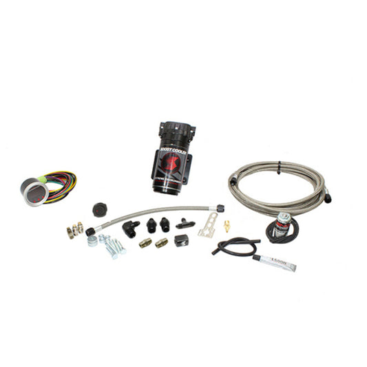 Snow Performance SNO-450-BRD-T Stage 2 Boost Cooler Water Inj Kit TD Universal (SS Brded Line and 4AN Fittings) without Tank