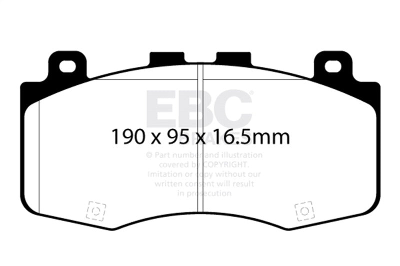 EBC 2018+ Jeep Grand Cherokee Trackhawk Yellowstuff Front Brake Pads DP42400R