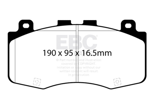 EBC 2018+ Jeep Grand Cherokee Trackhawk Yellowstuff Front Brake Pads DP42400R