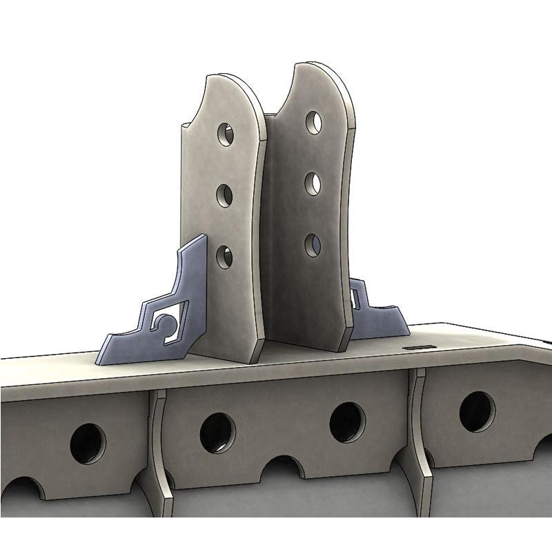 Artec Industries BR1070 Tall Adjustable Truss Upper Link Mount Single 2.63 in Wide