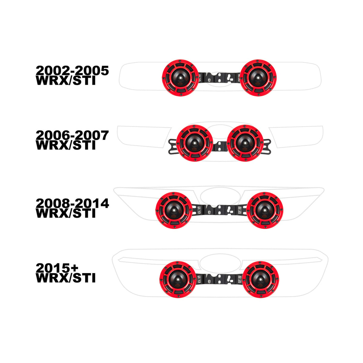 GrimmSpeed GRM040004 for 02-21 Subaru WRX / 04-21 Subaru STI BroTie Hella Horn Mounting Bracket
