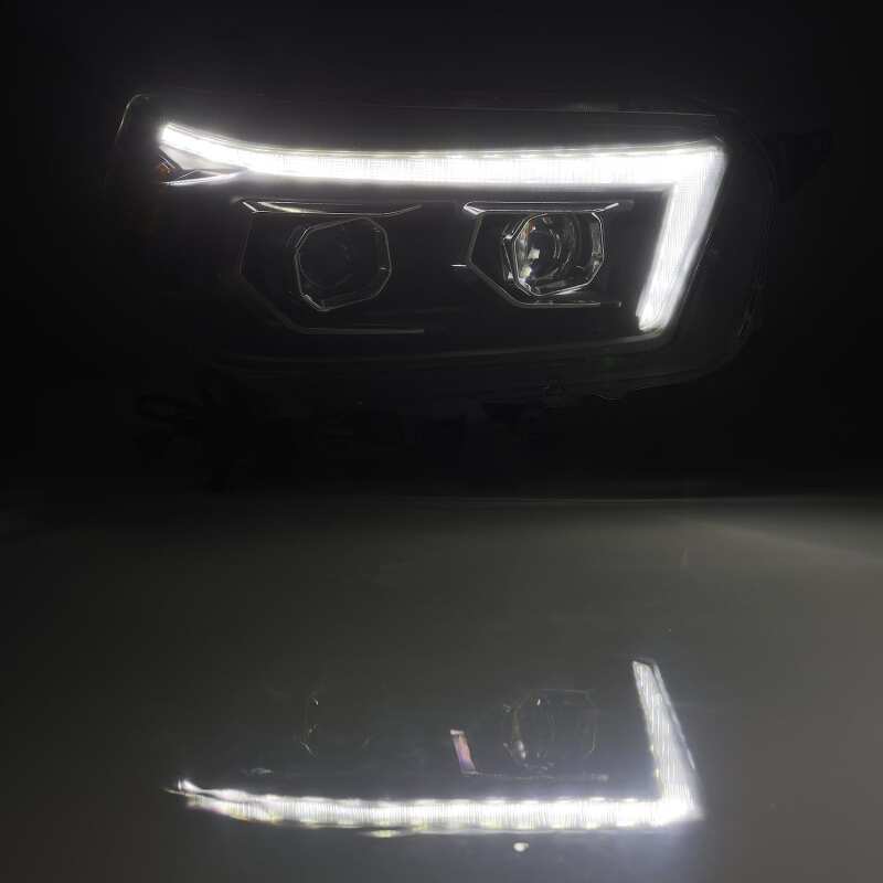 AlphaRex 880755 10-13 Toyota 4Runner PRO-Series Projector Headlights Plank Style Black w/Sequential Signal/DRL