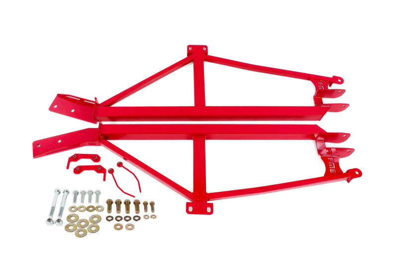 BMR 1993-2002 F-Body Non-Convertible Bolt-On 4-Point Subframe Connectors - Red