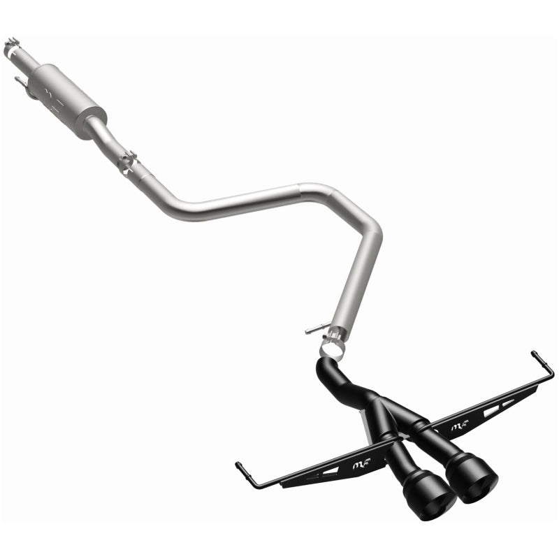 MagnaFlow 19455 2019 Hyundai Veloster 1.6L 2.5in Center Exit Stainless Steel Cat-Back Exhaust w/Blk Tips - #19455