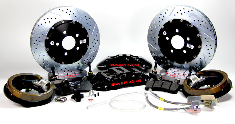 Baer Brakes 60-74 Chevrolet C10 Pickup 15in Extreme+ Rear Brake Kit-Black- — 5 Lug (5x5"BC)