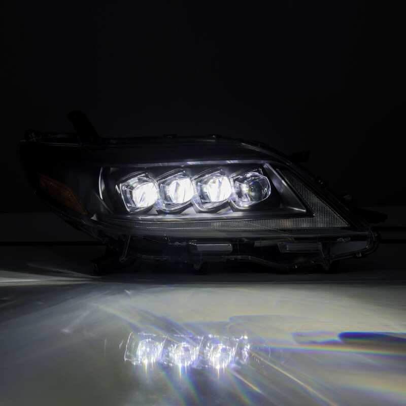 AlphaRex 880768 2011+ Toyota Sienna NOVA LED Projector Headlights Plank Style Black w/Activation Light/Sequential Signal/DRL
