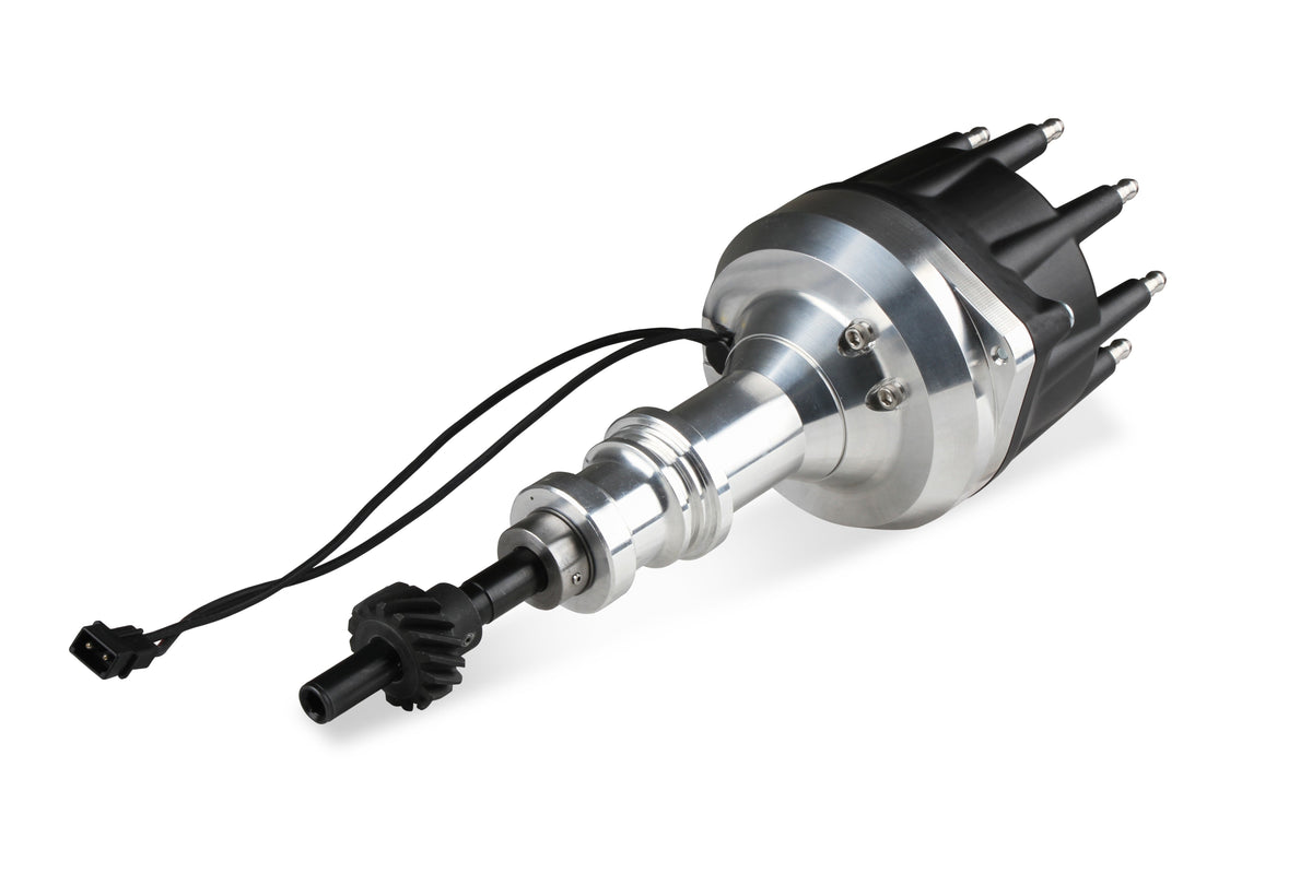 MSD 857951 Distributor for Ford 289-302, Pro Billet, Small Black Cap, Steel Gear
