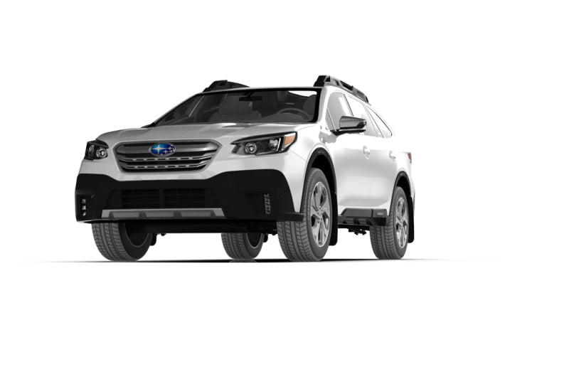 Rally Armor UR Mud Flaps - 2020-2025 Subaru Outback - Black/Blue Logo - #MF66-UR-BLK/BL