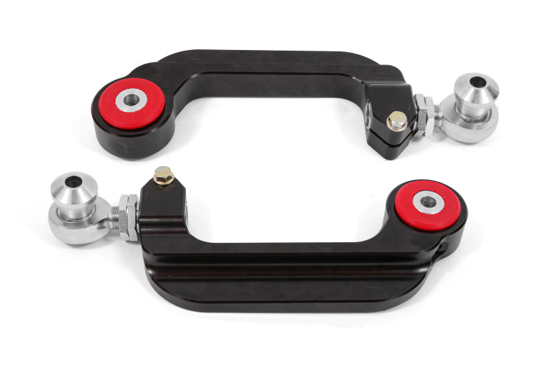 BMR 2015-2026 S550 Mustang Billet Aluminum Camber Links Adjustable (Poly/Rod ends) - Black Anodized