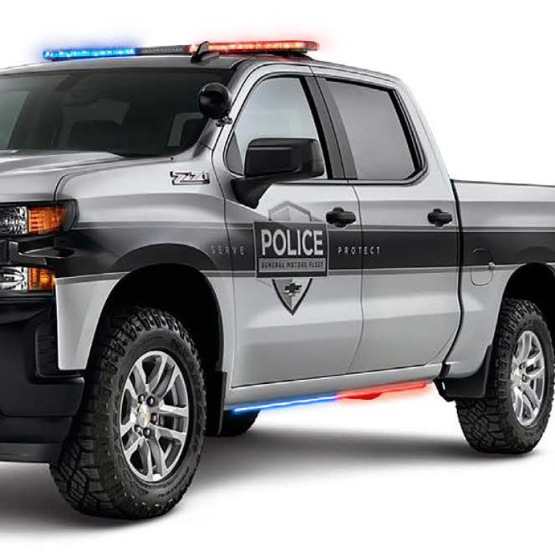Putco for 2019-2023 Dodge Ram 1500 Blade Rocker Kits Sideliners - Red & White with White Override