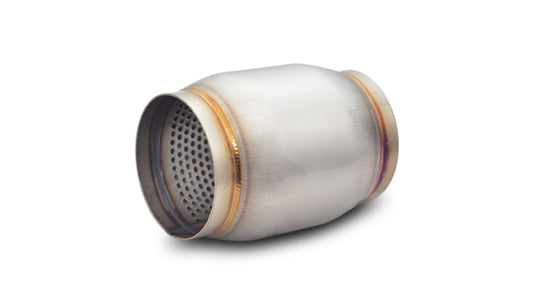 Vibrant SS Race Muffler 4.5in inlet/outlet x 5in long