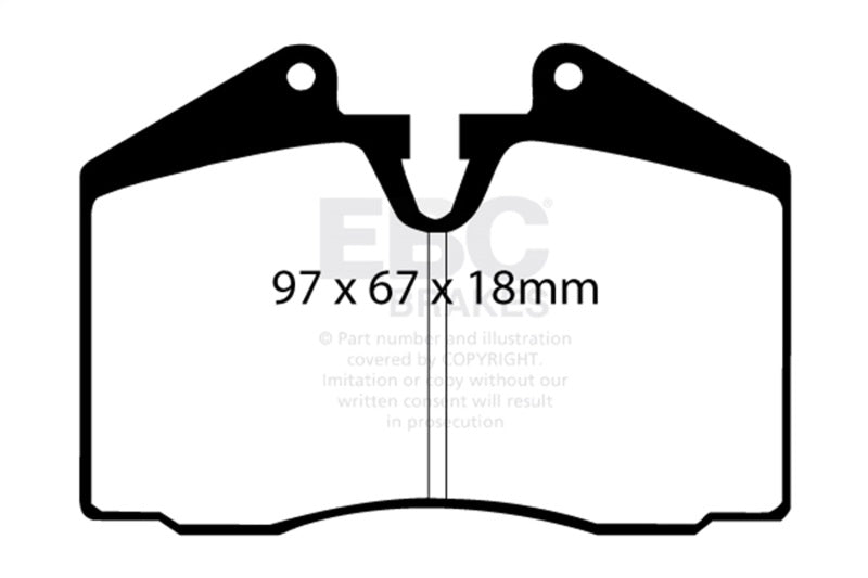 EBC 89-95 Ferrari 348 3.4 Yellowstuff Front and Rear Brake Pads DP4612R