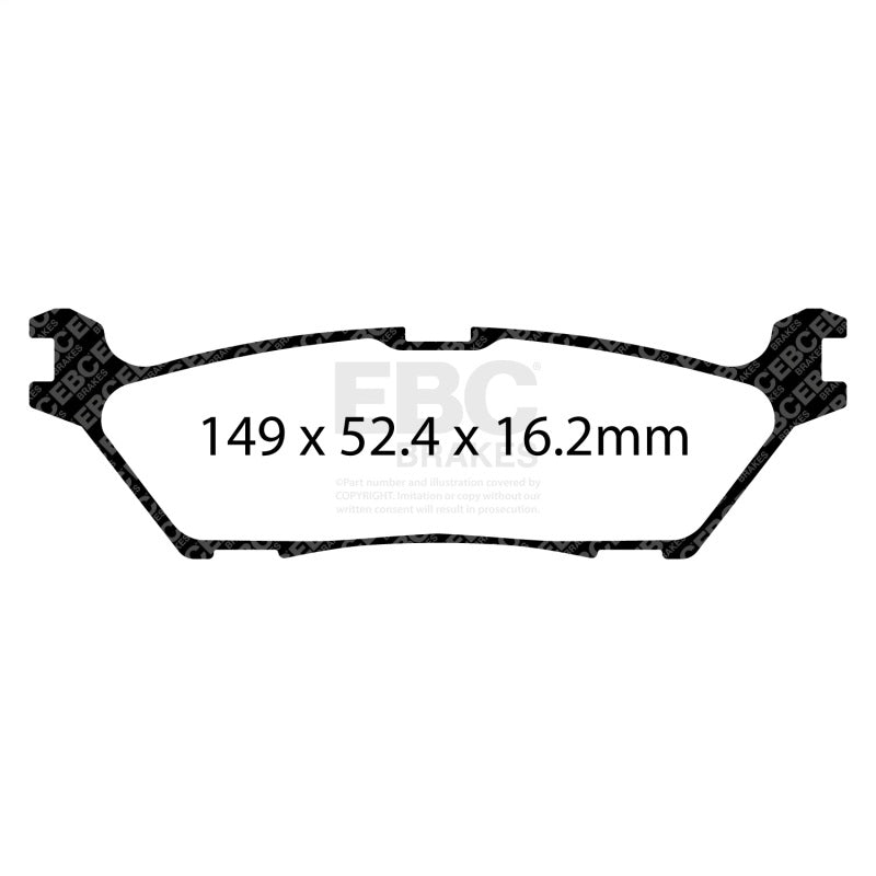 EBC 2021+ Ford F-150 2WD/4WD 2.7TT/3.5TT Yellowstuff Rear Brake Pads DP43142R