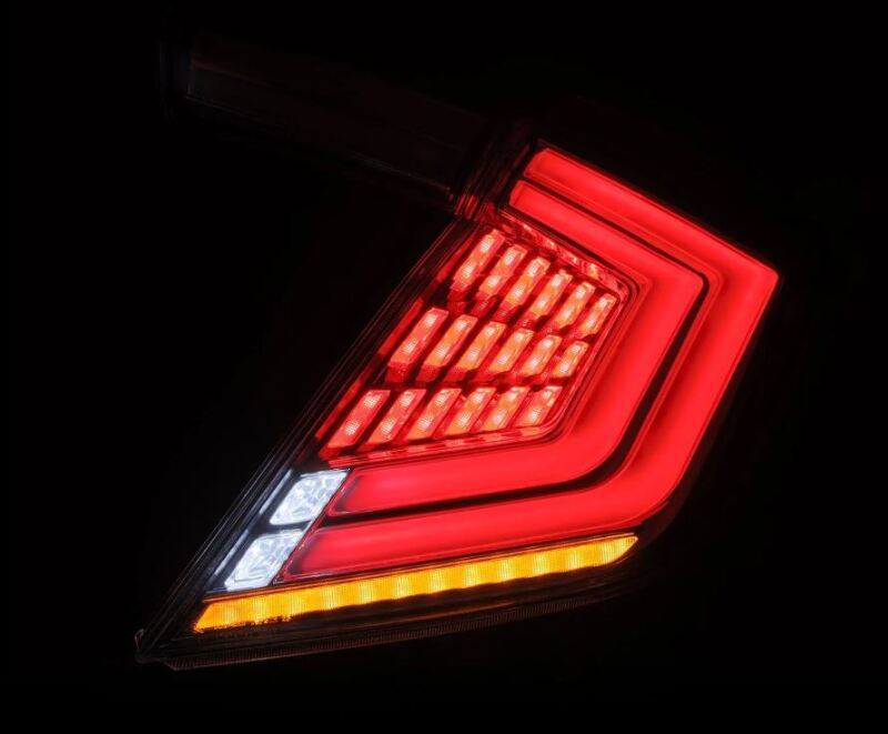 AlphaRex 676030 16-21 Honda Civic Hatchback / Type-R FK8 Nova-Series LED Tail Lights (Pair) - Clear