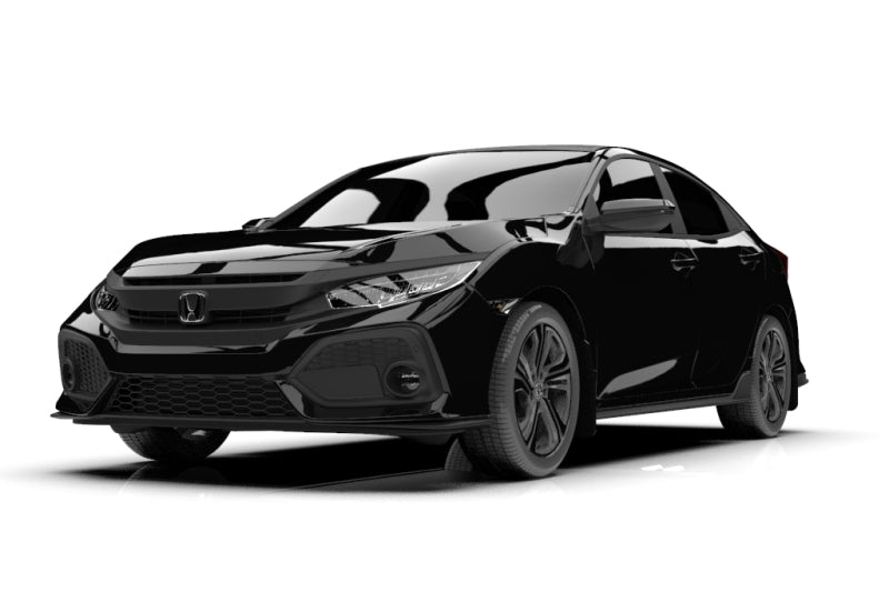 Rally Armor UR Mud Flaps - 2017-2021 Honda Civic - Black/Red Logo - #MF51-UR-BLK/RD