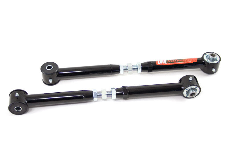 UMI Performance 1061-B On-Car Adjustable Control Arms Urethane/Roto-Joint Black