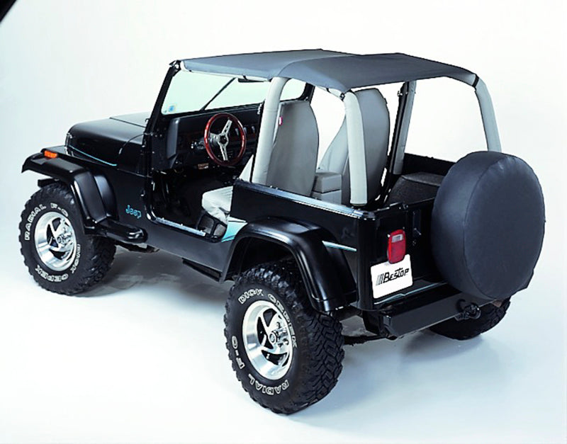 Bestop 92-95 Jeep Wrangler YJ Strapless Safari Bikini (Charcoal / Gray)