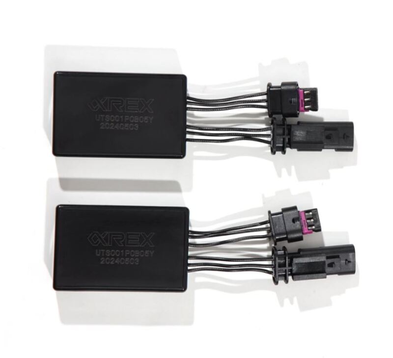 AlphaRex 210081 17-23 Tesla Model 3/Y Stock Reflector Headlights to ARX Fog Lights Decoder Wiring Adapter