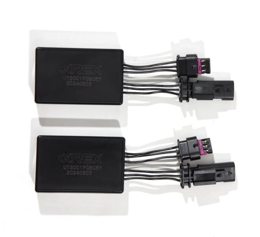 AlphaRex 210081 17-23 Tesla Model 3/Y Stock Reflector Headlights to ARX Fog Lights Decoder Wiring Adapter