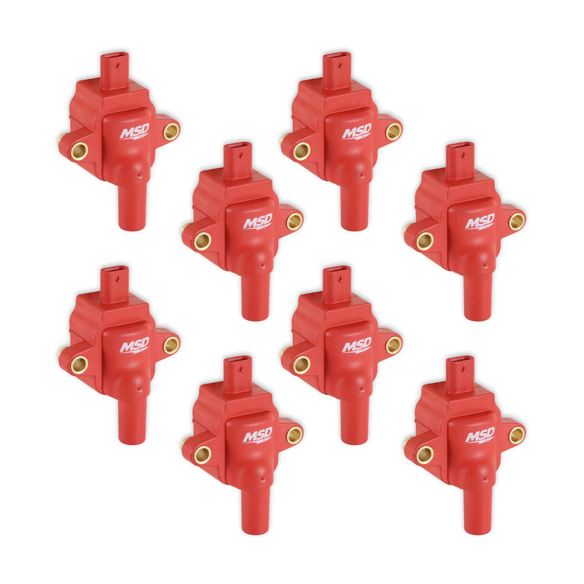 MSD 82838 7.3L GODZILLA IGNITION COIL, RED, SET OF 8