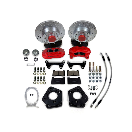 Baer Brakes 62-69 Ford Fairlane 11in SS4 Int Hub Front SDZ Brake Kit - Grabber Blue
