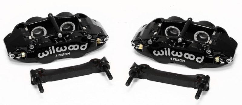 Wilwood Narrow Superlite 4R Rear Caliper & Bracket Kit - Black 97-13 C5/C6 Corvette w/ OEM Rotors - #140-14026