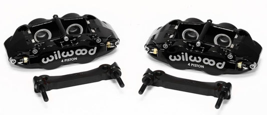 Wilwood Narrow Superlite 4R Rear Caliper & Bracket Kit - Black 97-13 C5/C6 Corvette w/ OEM Rotors - #140-14026