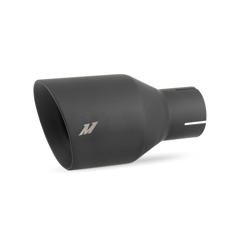 Mishimoto Clamp-on Double Wall Exhaust Tip 2.5 Inlet Slash Cut - #MMEXH-TIP-DW25BK