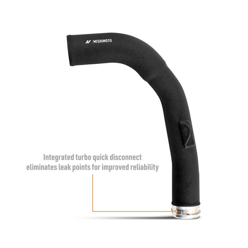 Mishimoto 2022+ Subaru WRX Charge Pipe Micro - Wrinkle Black - #MMICP-WRX-22MWBK