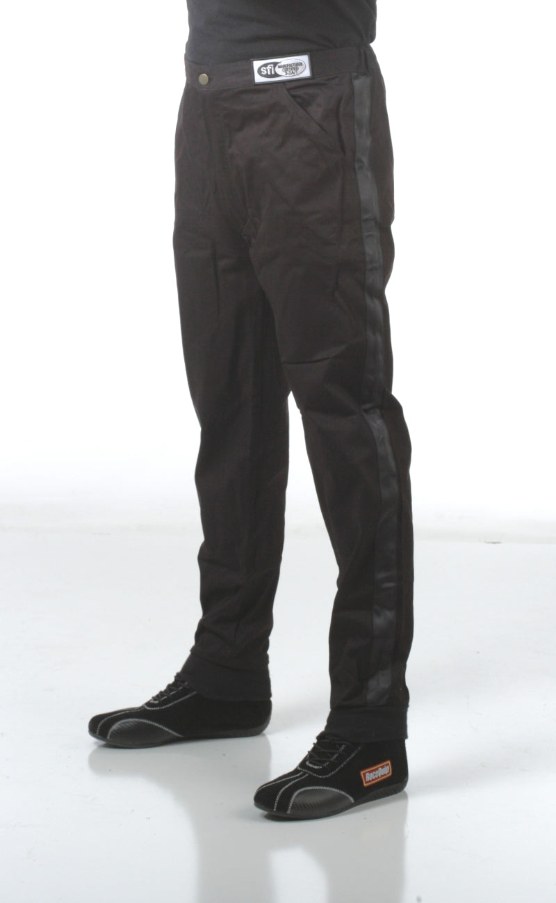 RaceQuip 112003 Black SFI-1 1-Layer Pants Medium