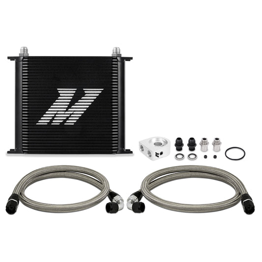 Mishimoto Universal Oil Cooler Kit 34-Row Black - #MMOC-U34BK