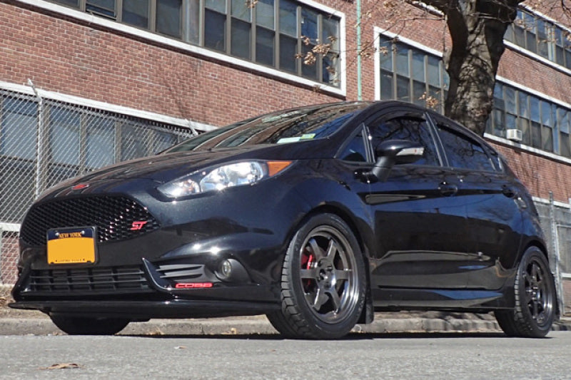 Rally Armor UR Mud Flaps - 2014-2019 Ford Fiesta - Red/White Logo - #MF29-UR-RD/WH