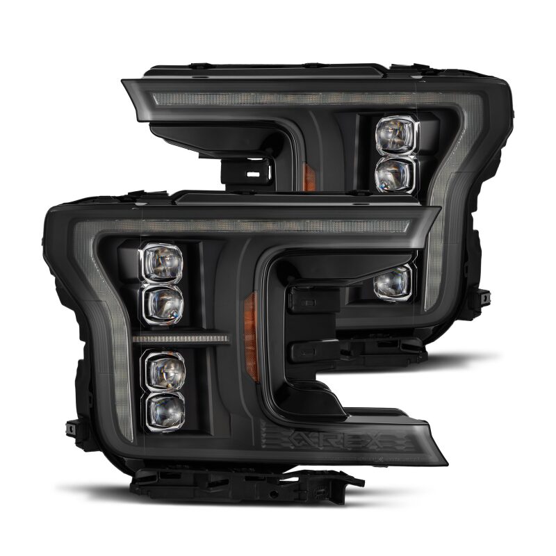 AlphaRex 880248 18-20 Ford F-150 NOVA LED Projector Headlight Black (14th Gen G2 Style)